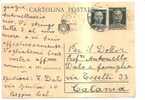 3637)intero Postale Con 60c + 60c Imperiale Da Reggio Calabria A Catania Il 5-5-1945 - Poststempel