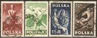 Poland 1947 Mi# 472-475 Used - Usati