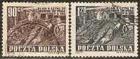 Poland 1951 Mi# 715-716 Used - Gebruikt