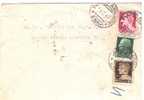3783)lettera Con 20c Imperiale S.F. + 25c + 10c Imperiale Da Piazza Armerina A Enna Il 14-2-1945 - Poststempel