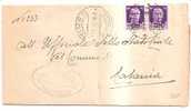 3803)lettera Con 2x50c Imperiale P.M. Da Mineo A Catania Il 10-4-1945 - Poststempel