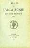 Annales De L'Académie Des Jeux Floraux 1942, Hôtel D'Assézat, Poésie, Prose, Français, Occitan - Midi-Pyrénées