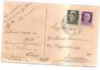 3830)cartolina Con 15 + 50c Imperiale Da Paternò A Siracusa Il 14-10-1944 - Poststempel
