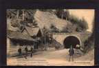 88 BUSSANG Tunnel, Coté Francais, Frontière, Animée, Douaniers, Ed Homeyer 61, Vosges Pittoresques, 1916 - Col De Bussang