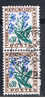 F+ Frankreich 1964 Mi 99 Portomarken: Vergißmeinnicht (Paar) - 1960-.... Afgestempeld