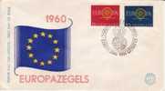 NETHERLAND FDC MICHEL 753/54 €10.00 EUROPA 1960 - 1960