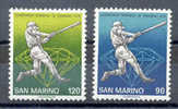 SERIE TIMBRES NOUVEAUX SAINT-MARIN SAN MARINO CHAMPIONNAT MONDIAL DE BASE-BALL - DIAMANT BRILLANT 1978 - Baseball