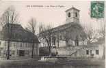 LES AVENIERES LA PLACE ET L'EGLISE 1910 - Les Avenières