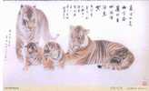Tiger . Pre-stamped Card , Postal Stationery - Rhinocéros