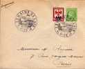 THEME AVIATION NICE 1947 - CACHETS MANUELS ILLUSTRES SEMAINE DE L AIR, CERES, BLASON DE CORSE, VOIR LE SCANNER - 1927-1959 Storia Postale