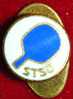 Pin,Badge,Enameled,Sport, Table  Tennis,Yugoslavia Association,Federation,Diam.11mm - Table Tennis