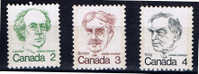 CDN+ Kanada 1973 Mi 535-37 OG Präsidenten - Gebraucht