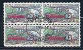 DENMARK  - CHEMIN DE FER COPENHAGUE-ROSKILDE - Yvert # 1158 -  BLOCK OF 4 - VF USED - Usati