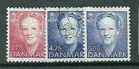 DENMARK - SERIE COURANTE - Reine MARGRETHE II  - Yvert # 1031/3 - VF USED - Usado