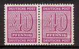 2733) SBZ West-Sachsen Mi.Nr. 136 Ywa Im Postfrisch ** Paar - Mint