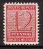 2729) SBZ West-Sachsen Mi.Nr. 123X Postfrisch ** - Mint