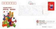 2008 Beijing Olympic Games Emblem ,  Pre-stamped Cover , Postal Stationery - Zomer 2008: Peking