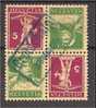 SWITZERLAND, TETE-BECHE STAMP OR SE-TENANT IN PAIR, LIKE BLOCK OF 4, USED - Tête-bêche