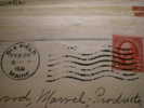 Dix Field (Dixfield) Maine 1931 - 2 Cent Envelope Meter Cancellation Old Cover Postal History To Hollywood - Lettres & Documents