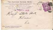 NSW015/  Cover,  One Penny-Frankatur, Briefdrucksache Nach Kilmore 1896  (Church Circular) - Lettres & Documents