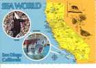 San Diego  - Sea World The World's Finest Ocean Arium (1980) ° Carte / Map ° - San Diego