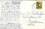 1657. Postal NAZARETH (Israel) Circulada A España 1957 - Brieven En Documenten