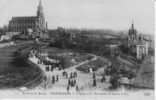 BONSECOURS..ROUEN..L EGLISE ET MONUMENT JEANNE D ARC..EDIT.ELD..PLAN ANIME....1914 - Bonsecours