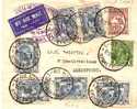 AU017 / Erstflug Nach Indien 1931,Super-Frankatur! - Briefe U. Dokumente