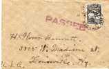 AUS271 / St.Kildary-USA 1915,zensiert,Roo Well Centred - Storia Postale