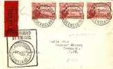 AUS287 / Camooweal Luftpost 1927 Mit Cache, Und SELTENEM Flugzettel - Lettres & Documents