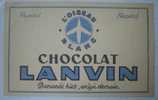 BUVARD-CHOCOLAT LANVIN- - Cacao