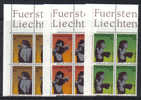 LIECH8  - LIECHTENSTEIN 1979 : Serie N. 666/668 In Quartina  *** - Nuovi