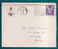 USA - UNITED STATES NAVY Fancy 1943 COVER - JAMESTOWN To LANSING - Sobres De Eventos