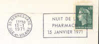 1971 France 35 Rennes Pharmacie  Pharmacy  Farmacia Sur Lettre éntiere - Farmacia
