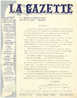 Lettre à Entête - BRUXELLES- Journal  "La Gazette" + Bon D´insertion - Imprimerie - Electricité & Gaz