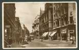 MANCHESTER, CROSS STREET, BUS CAR TRAFFIC, VINTAGE REAL PHOTO POSTCARD - Manchester