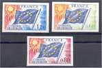 FRANCE, EUROPA COUNCIL 1975, IMPERFORATED SET, MINT NEVER HINGED ** - Non Classés