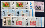 Zaïre 1986 Exposition Cenzapost,  Série 1307/11, (timbre Sur Timbre)  En Paire, - Unused Stamps