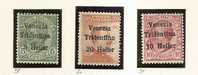 ITALIA - VENEZIA TRIDENTINA - 1918 Sassone # 28/30 MNT (LH) - Trentin & Trieste