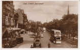 Lord Street, Southport Lancashire, Vintage Bus And Autos Real Photo Postcard - Southport