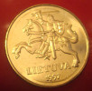 Lithuania - 50 Centi 1997  Y - UNC Horseman ,soldiers - Litauen