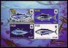 (011) Fiji  WWF  Fish Sheet  / Bf / Bloc Poissons / Fische / Vissen  ** / Mnh  Michel BL 45 I - Fiji (1970-...)