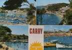 CPSM. CARRY LE ROUET. LE PORT. CALANQUE DES EAUX SALEES.CAP ROUSSET. CAMPING"LOU SOULEI". - Carry-le-Rouet