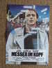 PLAQUETTE - FILM - MESSER IM KOPF - LE COUTEAU DANS LA TETE - REINHARD HAUFF - BRUNO GANZ - Cinema Advertisement