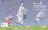Carte Japon - LAPIN (451) Rabbit LAPIN KONIJN Kaninchen Conejo Animal Tier  TENNIS - Lapins
