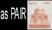 CV:€7.56 , PAKISTAN 1978, Makli Tomb R1.50, IMPERF PAIR   [non Dentelé,Geschnitten,no Dentado,non Dentellato,onget - Islam