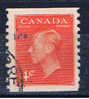 CDN Kanada 1949 Mi 255 D George VI. - Used Stamps