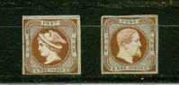 DANEMARK ESSAIS Sur Cartons Journaux ? 1851 1 Ex. Petit Defaut Mais RARES - Proofs & Reprints