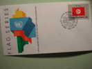 8644 FLAG DRAPEAUX BANDERA   TUNISIA TUNIS   - FDC SPD   O.N.U   U.N OFFICIAL FIRST DAY COVER AÑO/YEAR 1988 - Covers