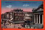 * Brussel - Bruxelles - Brussels * Boulevard Anspach Et La Bourse, Stock Exchange, Beurs, Distillerie, Brasserie, Tram - Cafés, Hoteles, Restaurantes